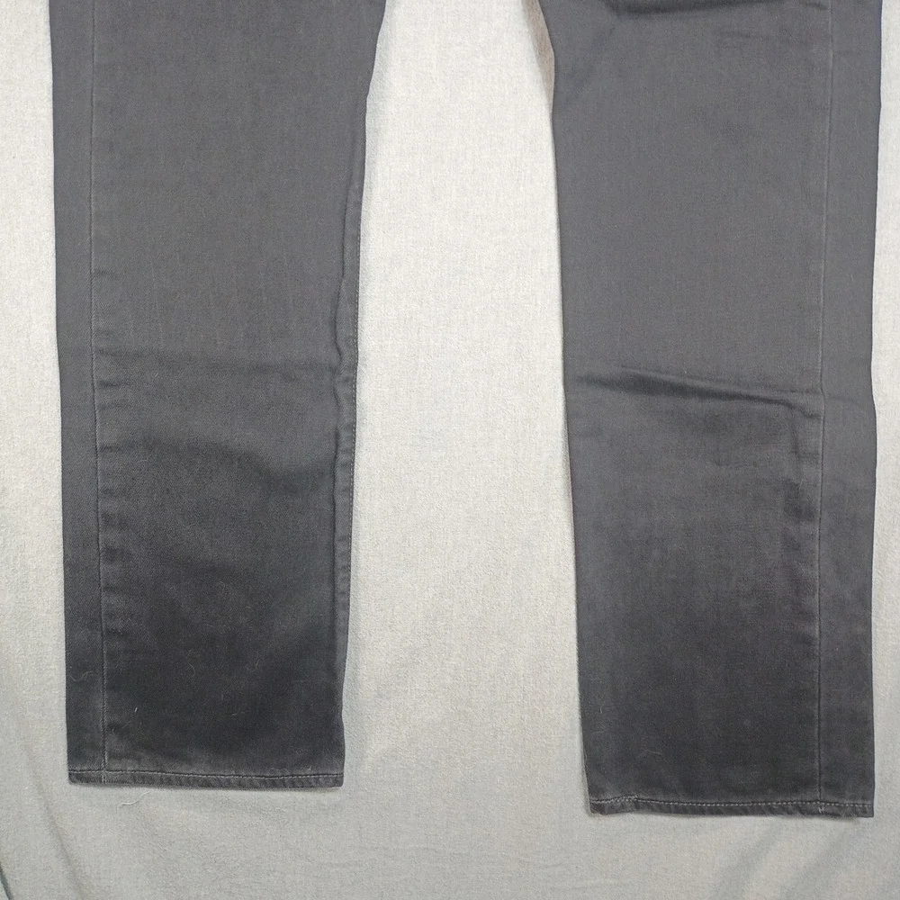 Levi's 501 Jeans Men's 34x34 (35x33) Black Button Fly Straight Leg Denim Pants